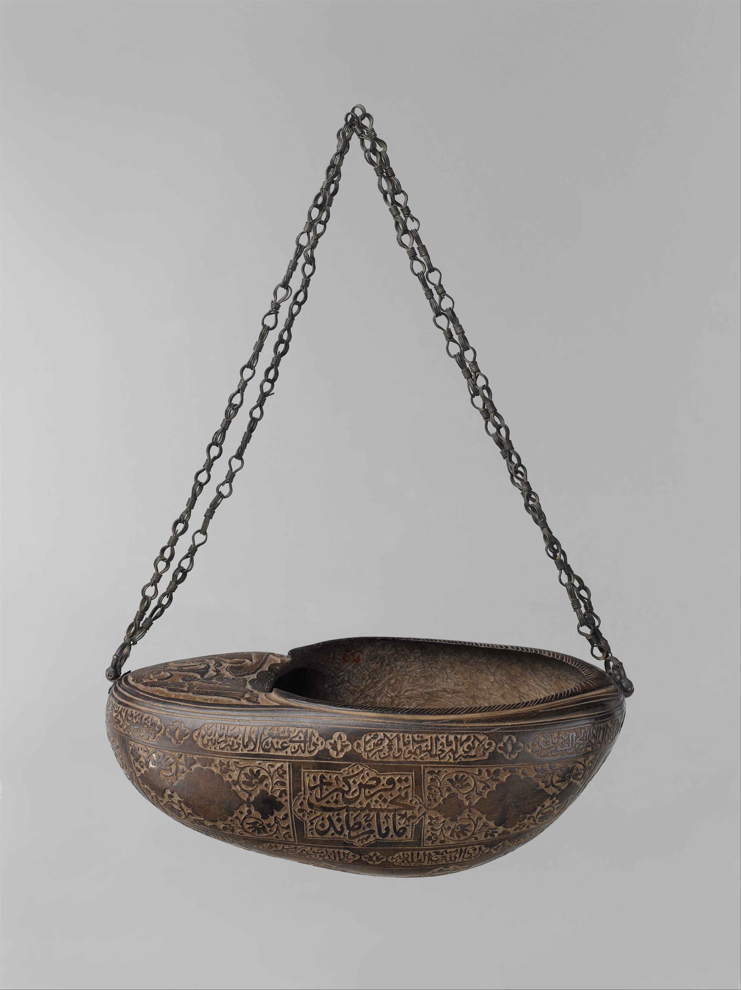 Coco de Mer Kashkul with Metal Chain, 1831